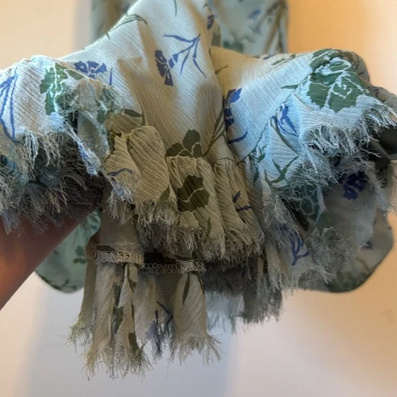 Sundance Silk Sage Green Wrap Midi Dress 10 - Picture 8 of 13